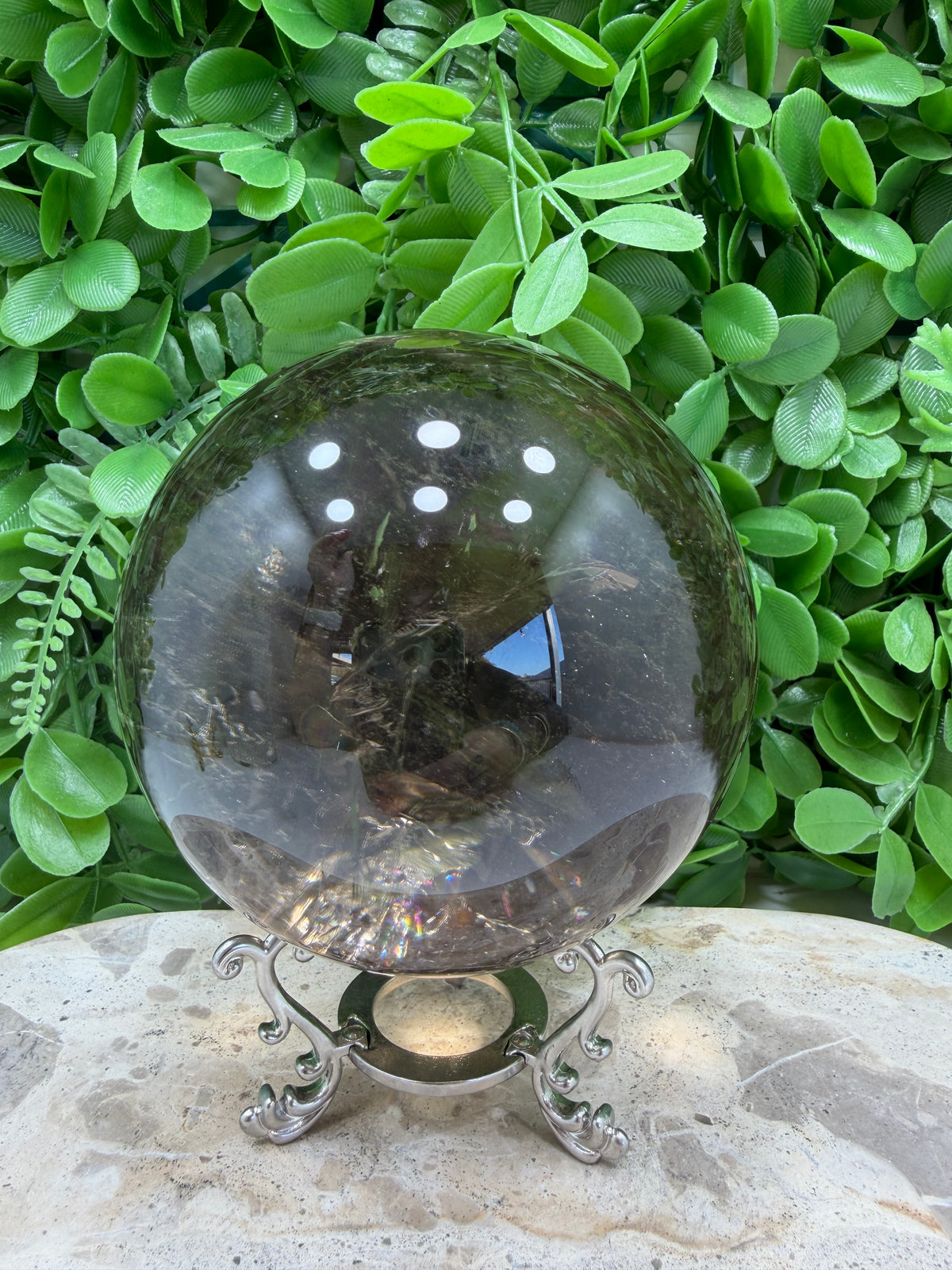 Smokey Quartz Sphere 1596g | Grounding • Protection • Calm