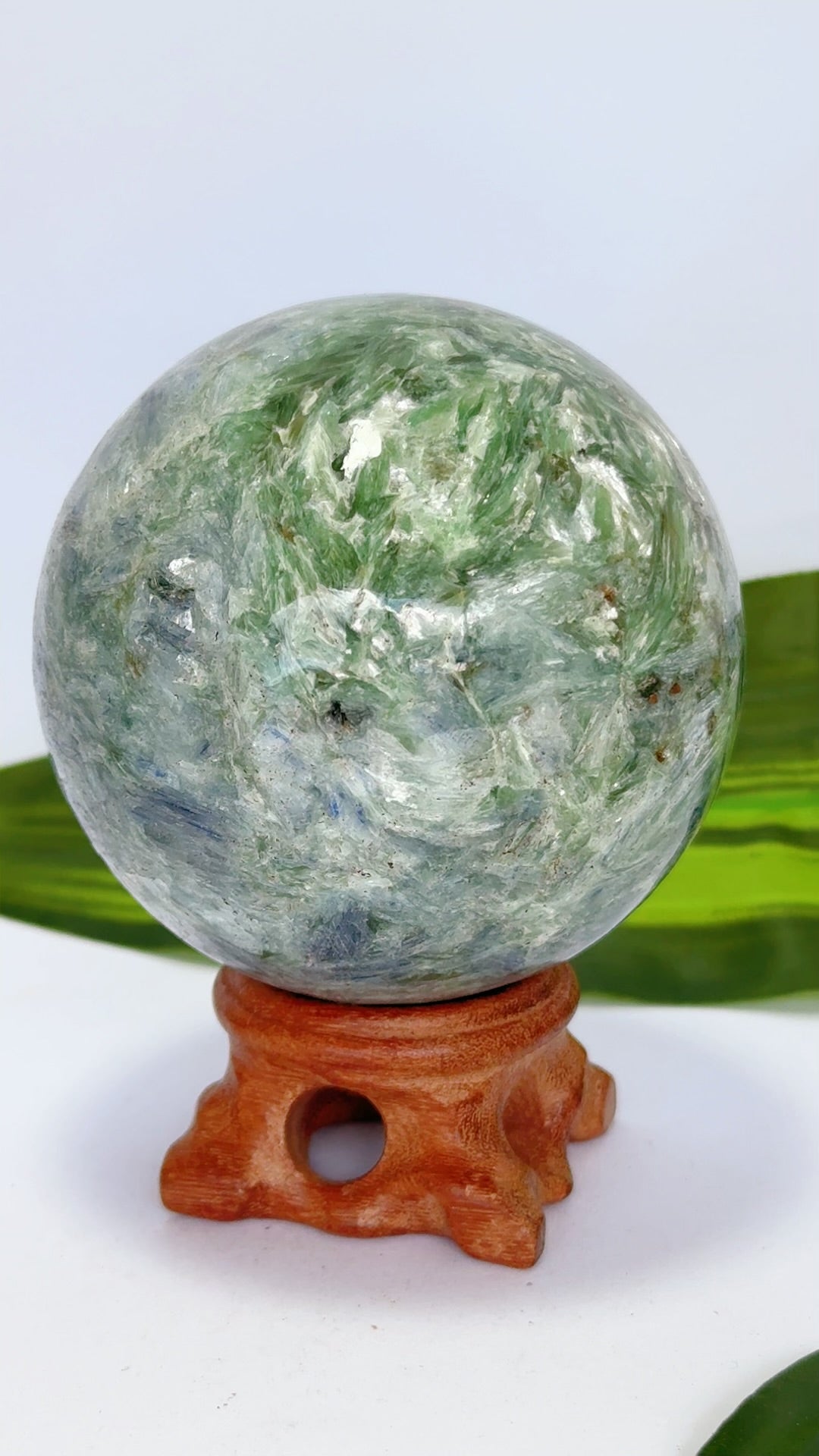 Blue/Green Kyanite Sphere 644g