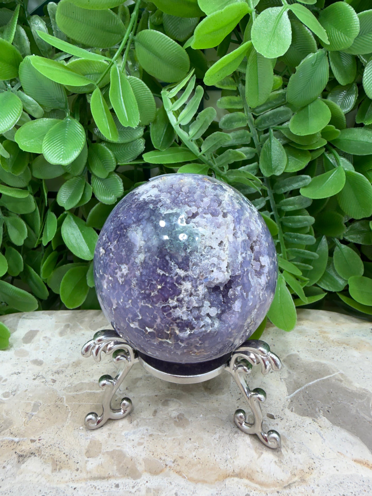 Grape Agate Sphere 342g