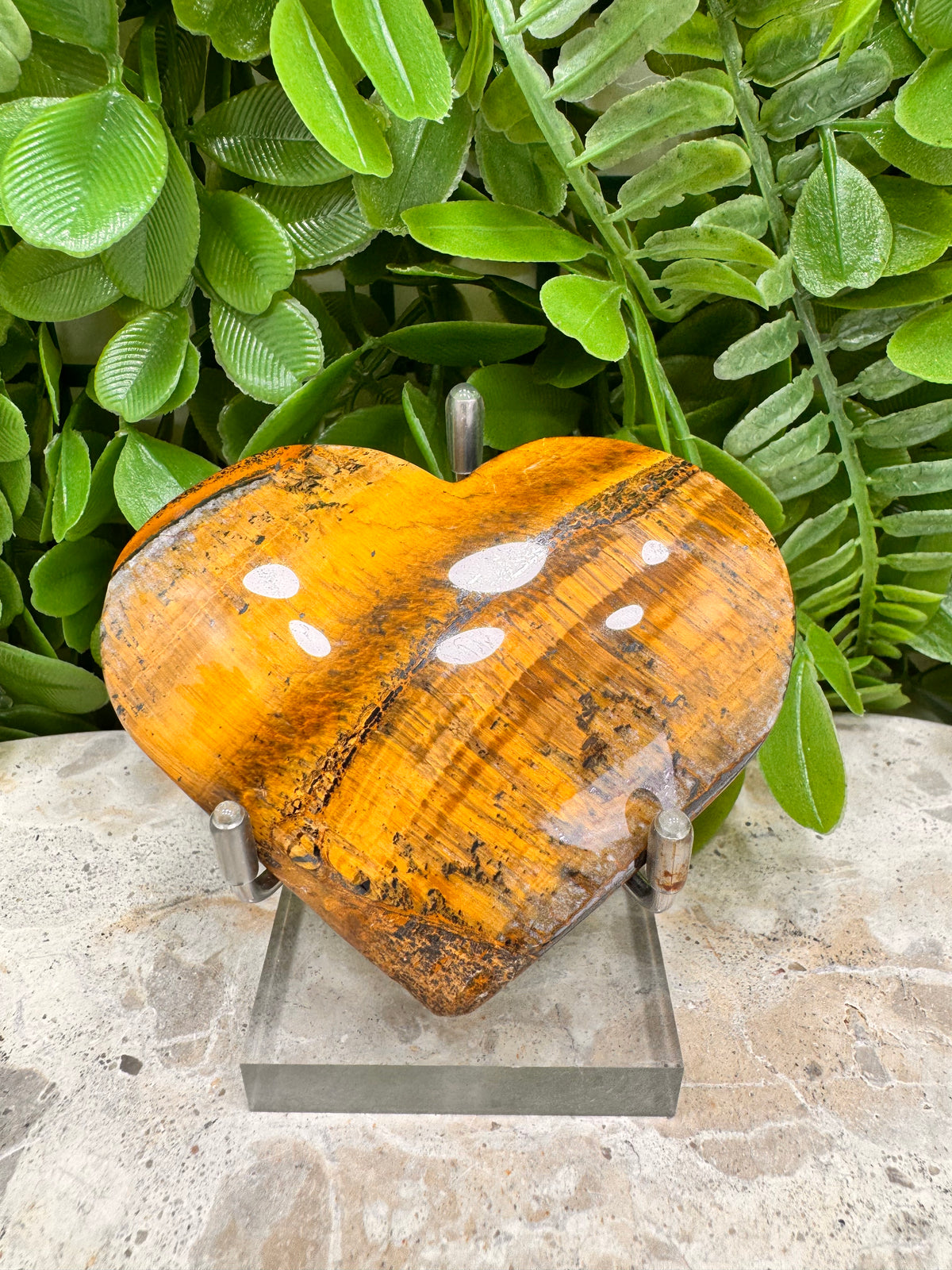 Tiger Eye Heart | Confidence • Courage • Protection