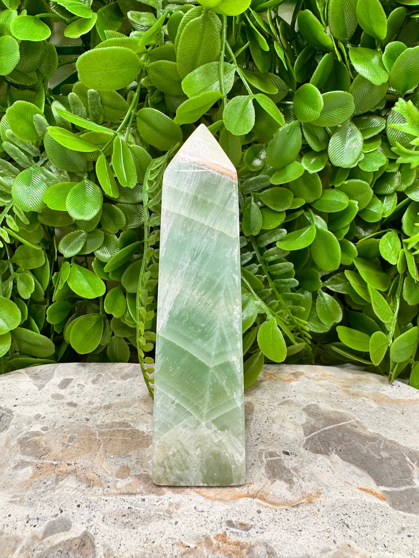 Pistachio Calcite Tower 278g
