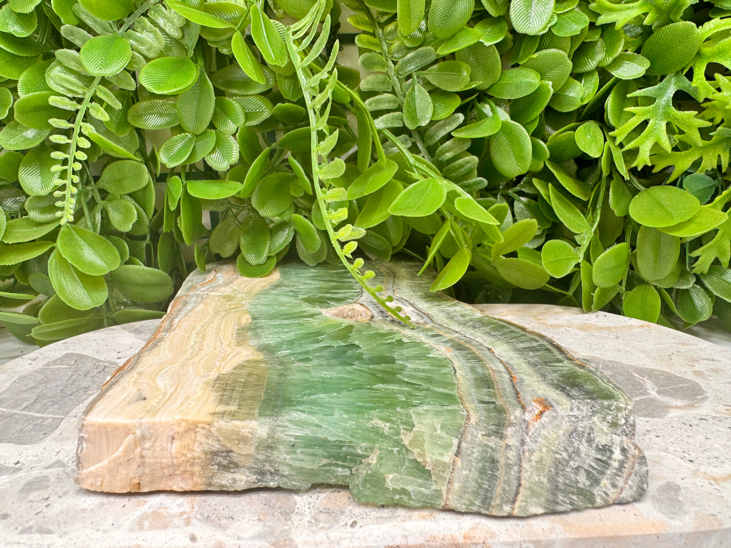 Emerald Kiwi Calcite Slab 810g