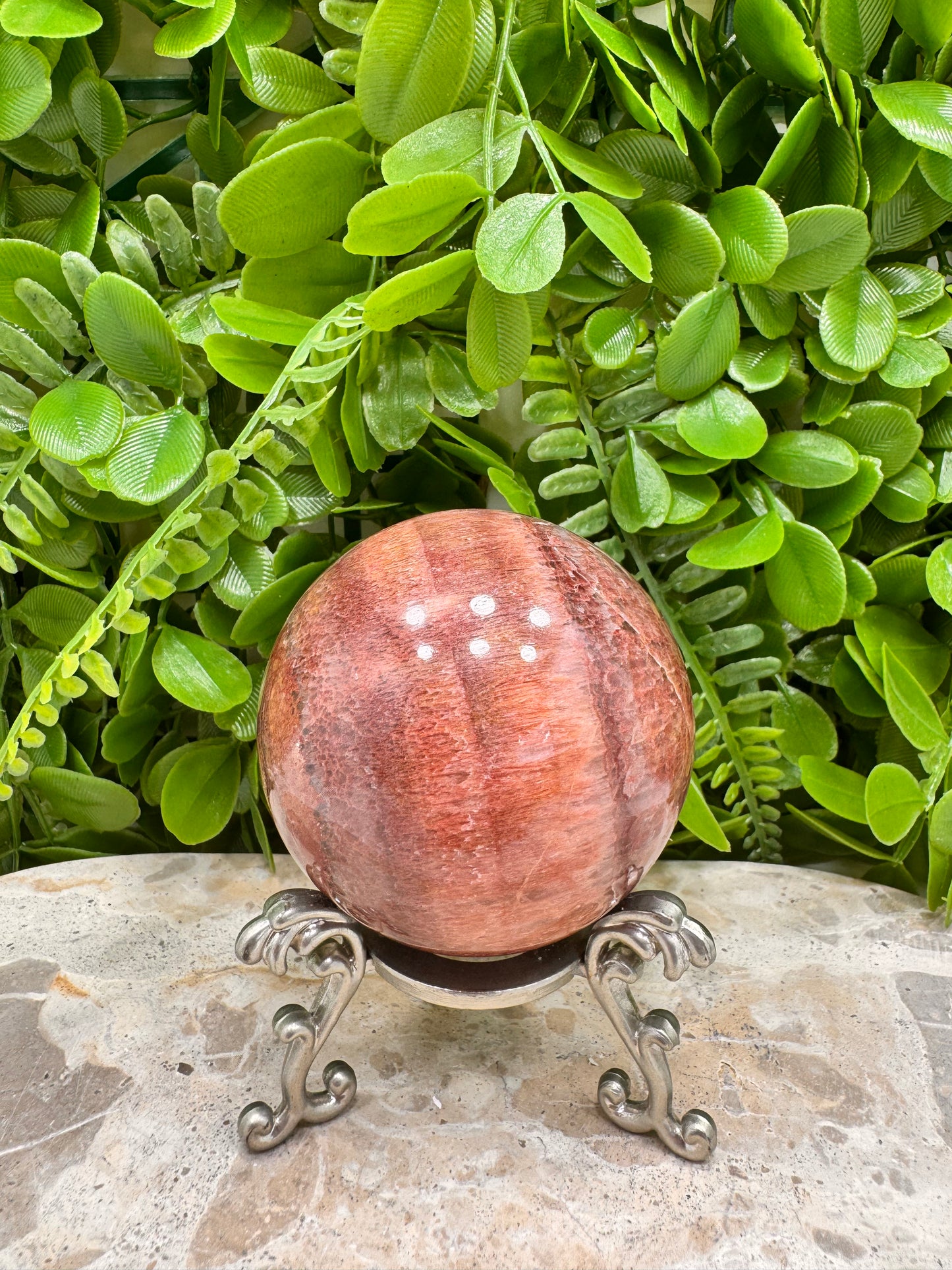 Peach Banded Calcite 412g