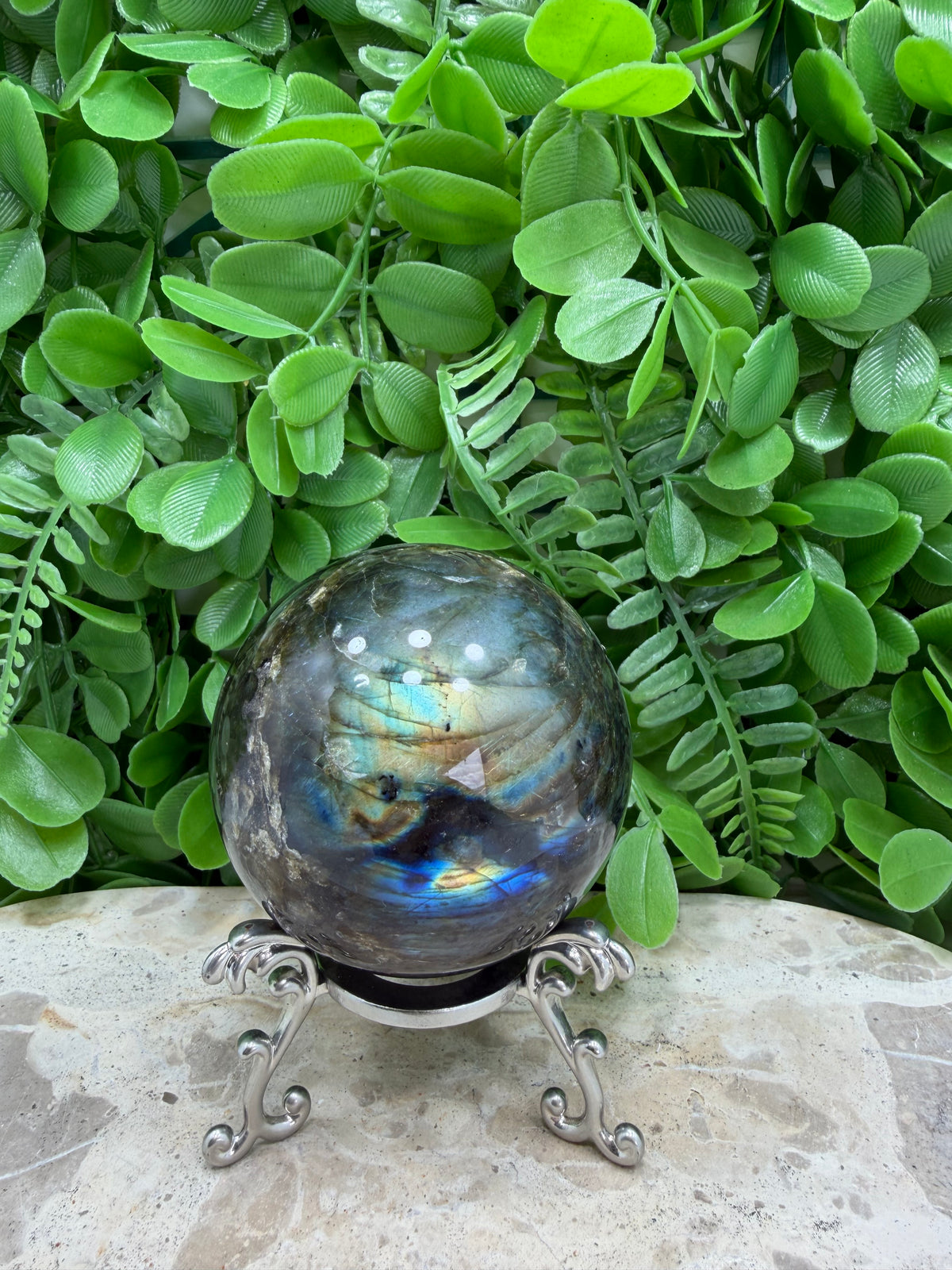 Labradorite Sphere | Protection • Intuition • Transformation