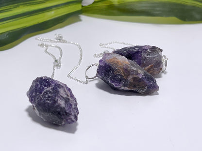 Amethyst Raw Pendulum