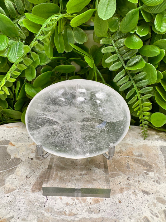 Clear Quartz Palm Stone 174g