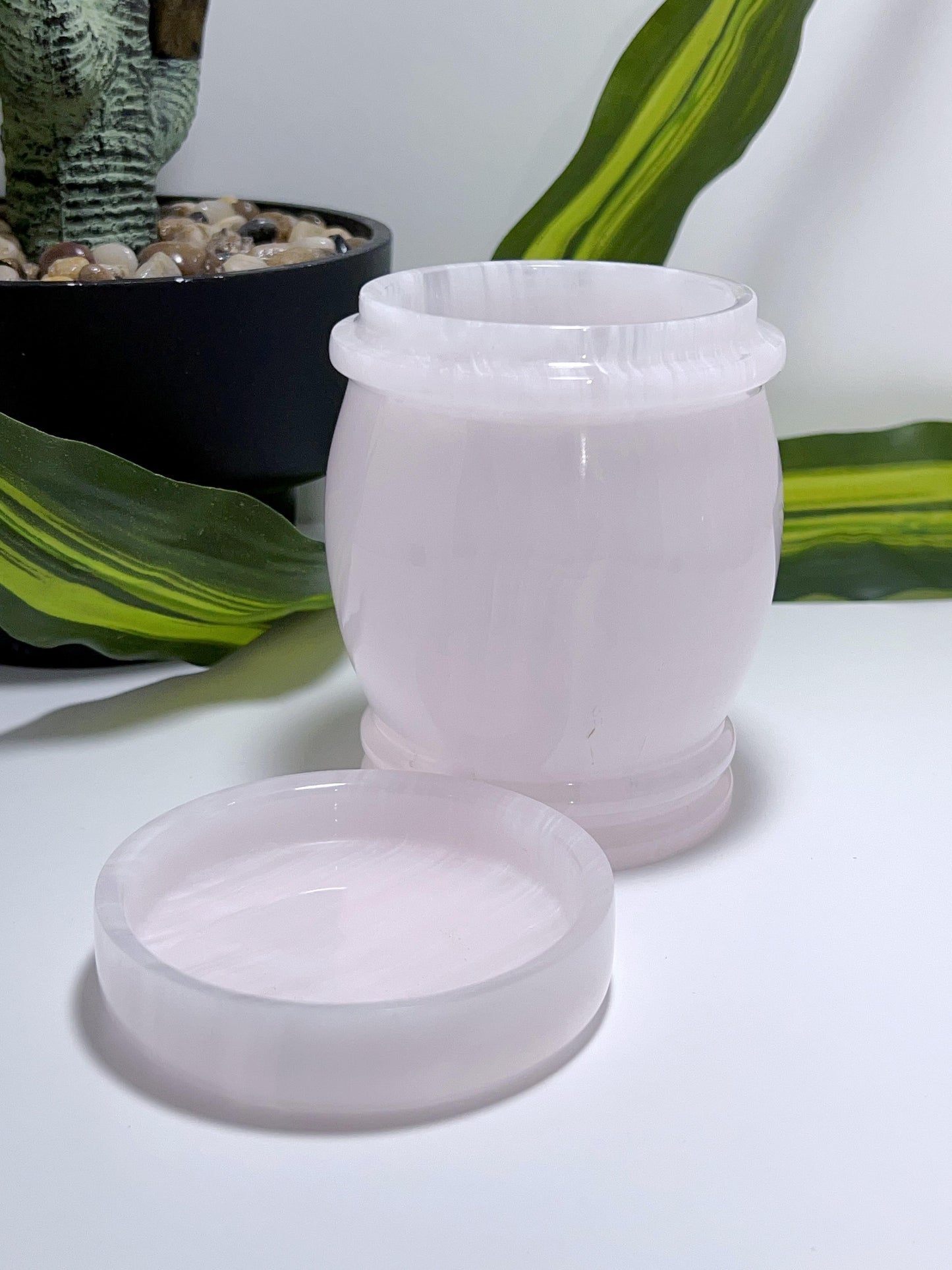 Pink Mangano Canister with Lid 638g