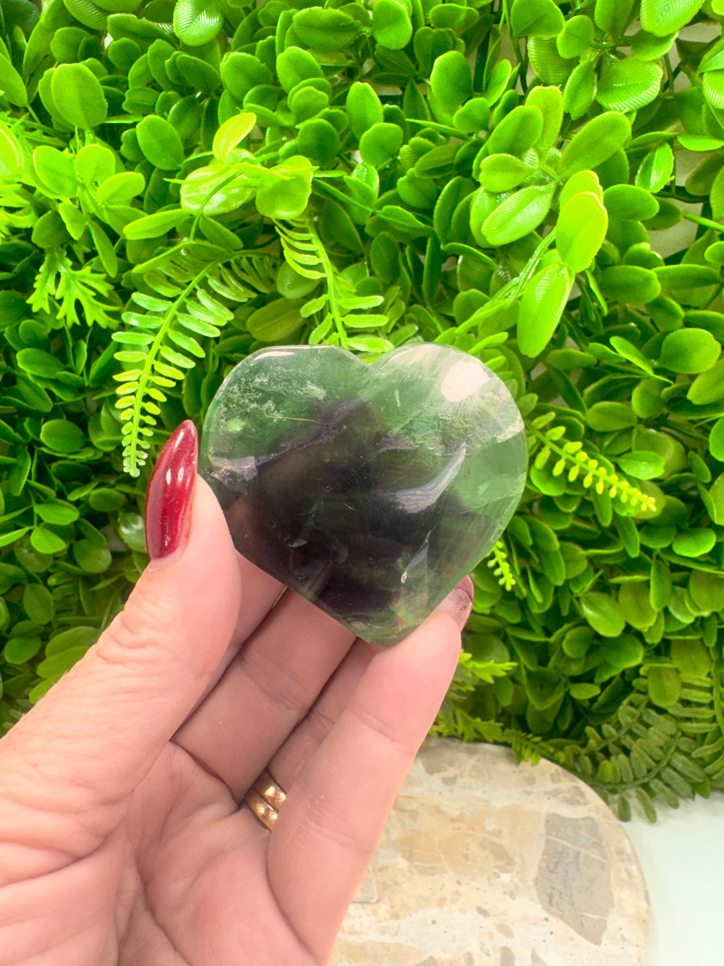 Fluorite Heart 124g