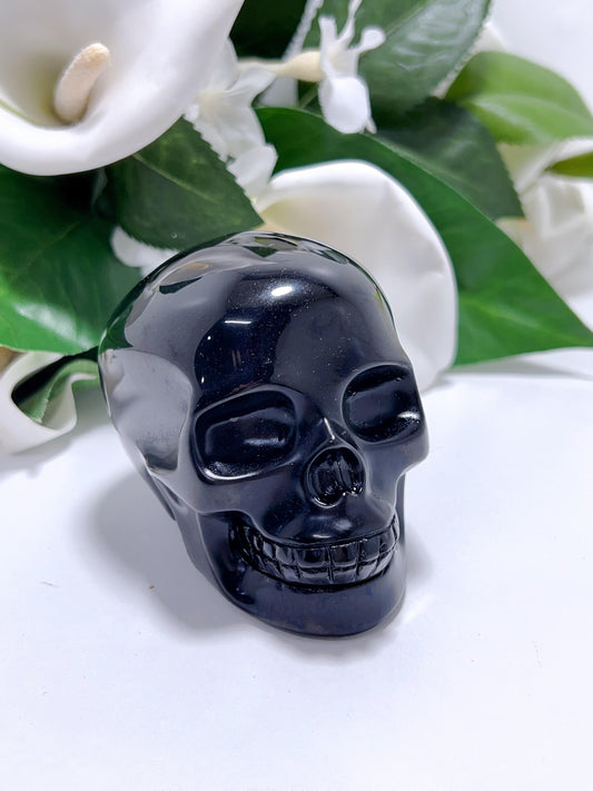 Obsidian Skull 386g