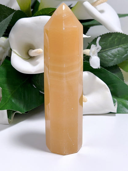 Orange Calcite Tower 230g