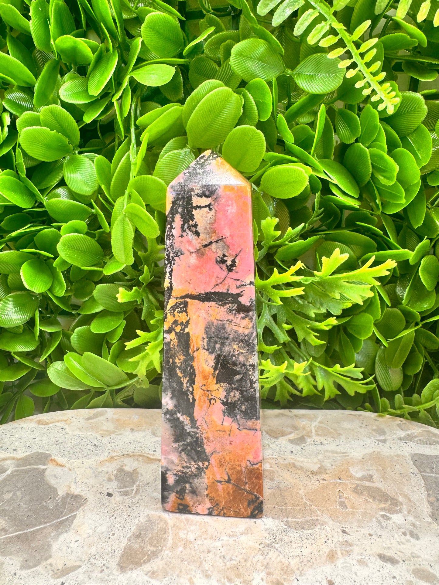 Rhodonite Tower 490g