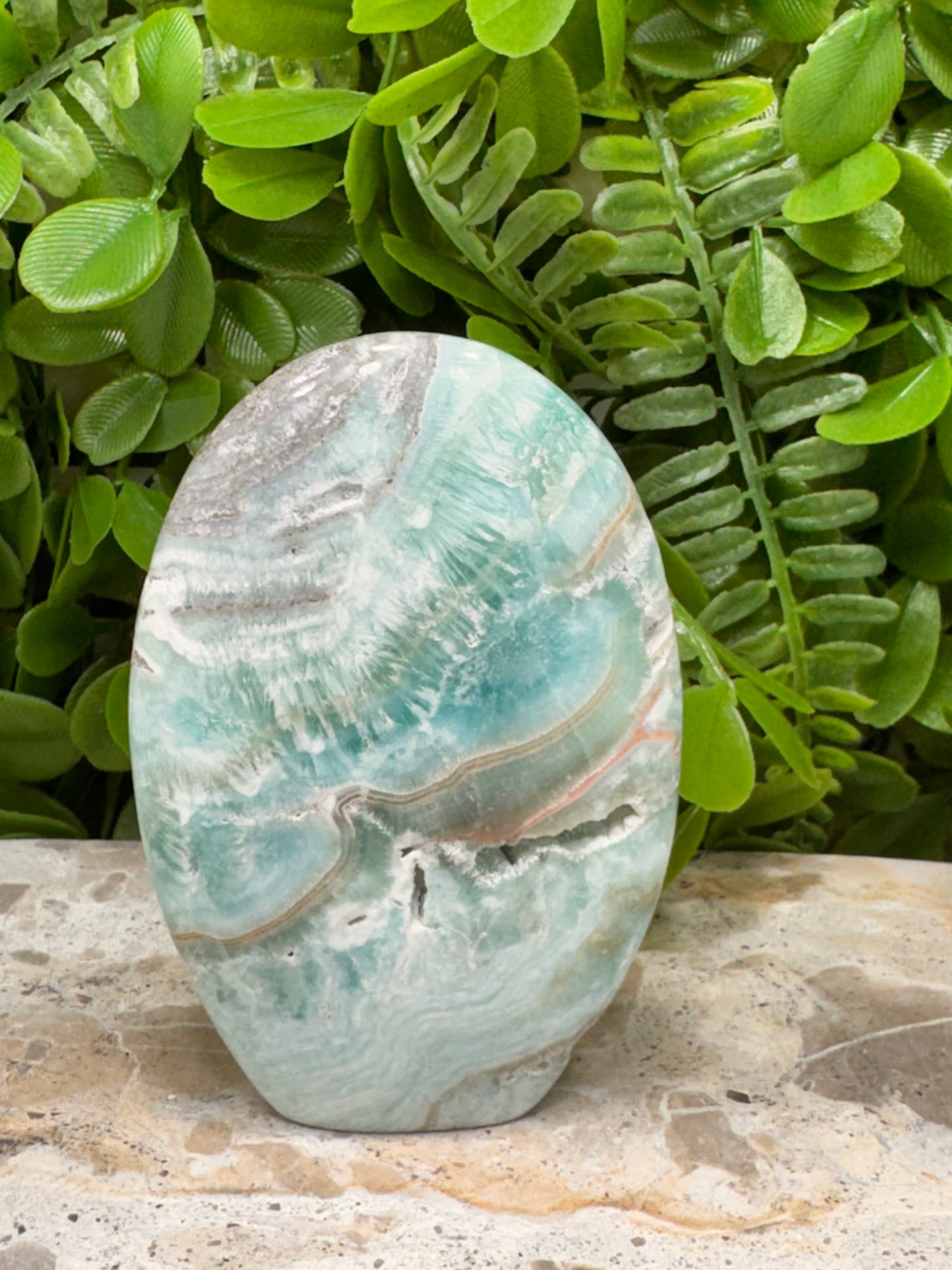 Standing Blue Aragonite 248g