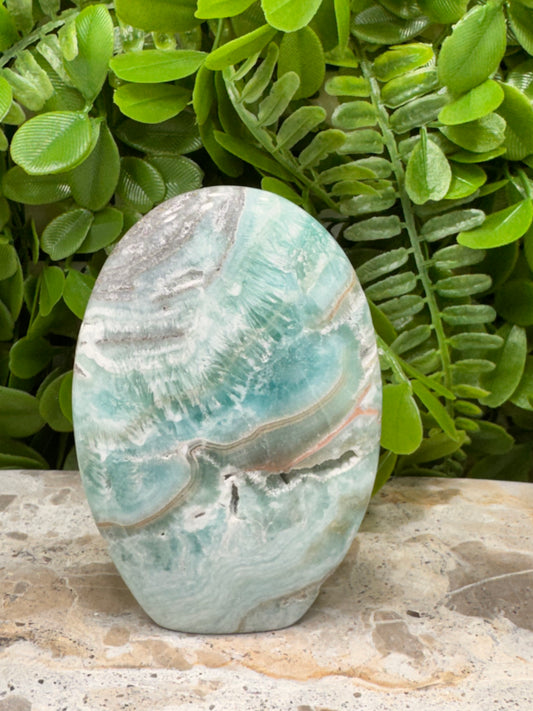 Standing Blue Aragonite 248g
