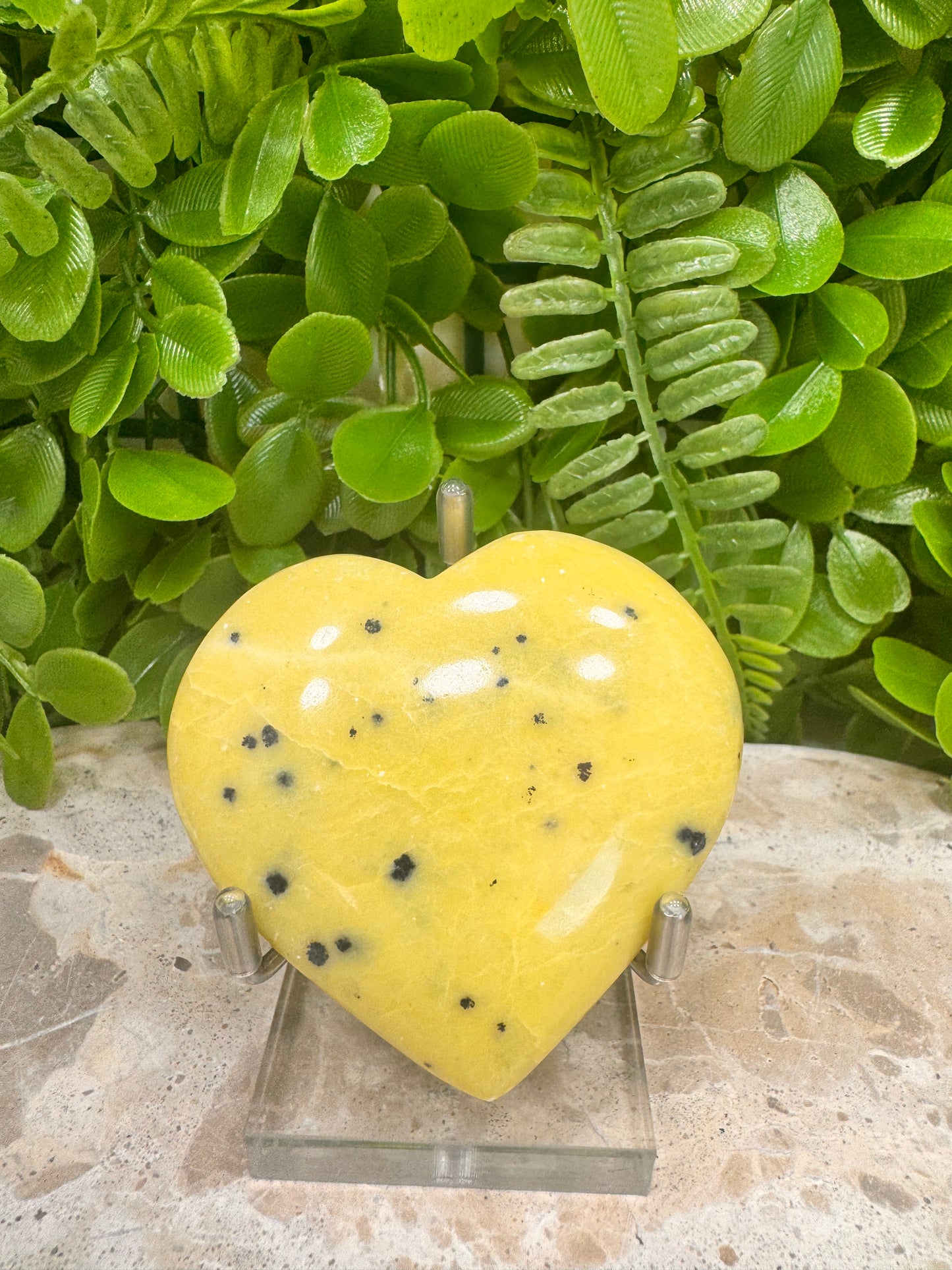 Jade/Hematite Heart 132g
