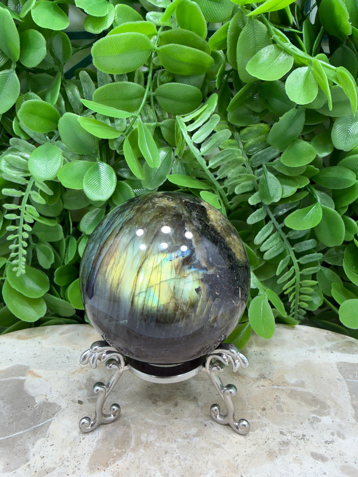 Labradorite Sphere | Protection • Intuition • Transformation