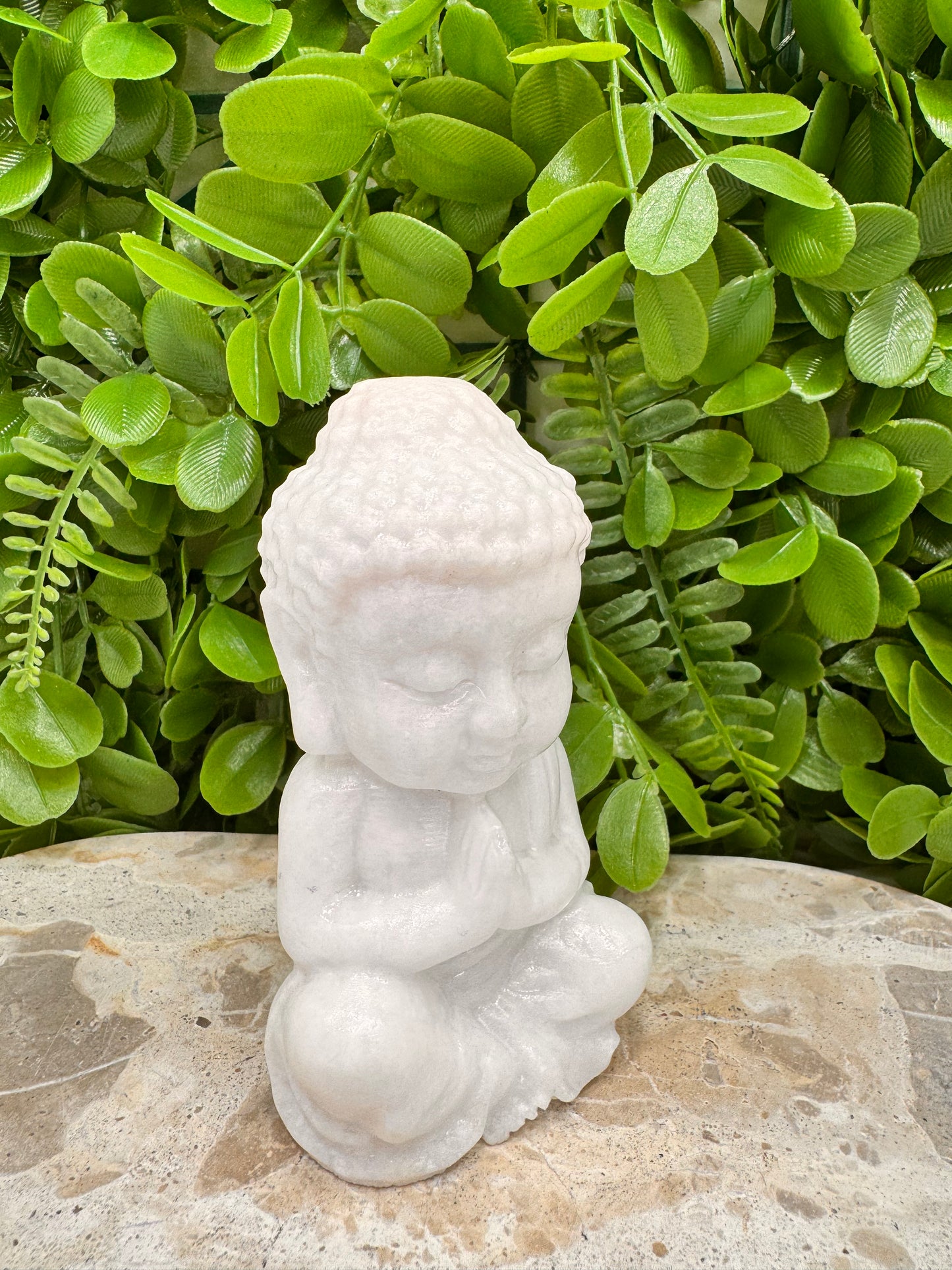 White Jade Buddha 504g