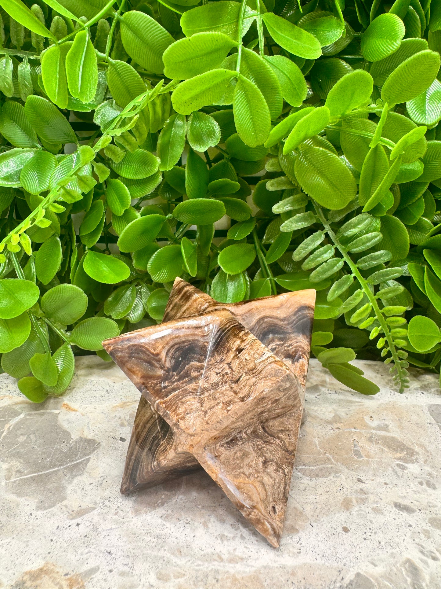 Chocolate Calcite Merkaba 314g