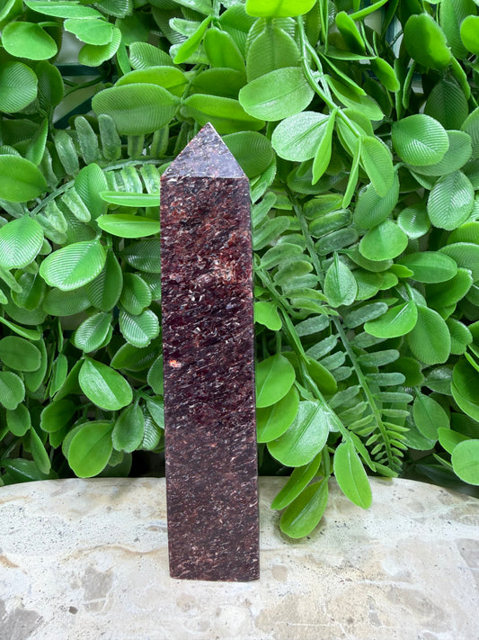 Red Mica Tower | Strength • Grounding • Vitality