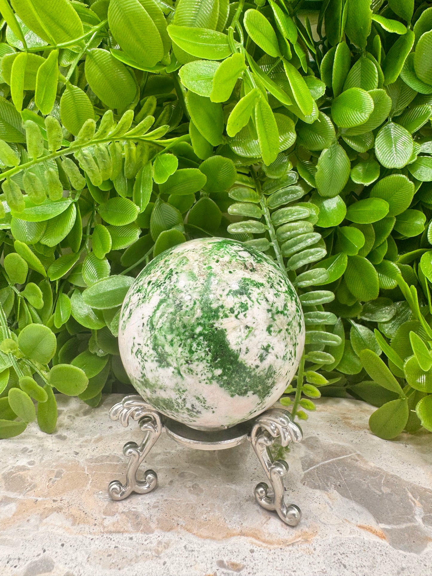 Green Apple Jadeite Sphere 534g
