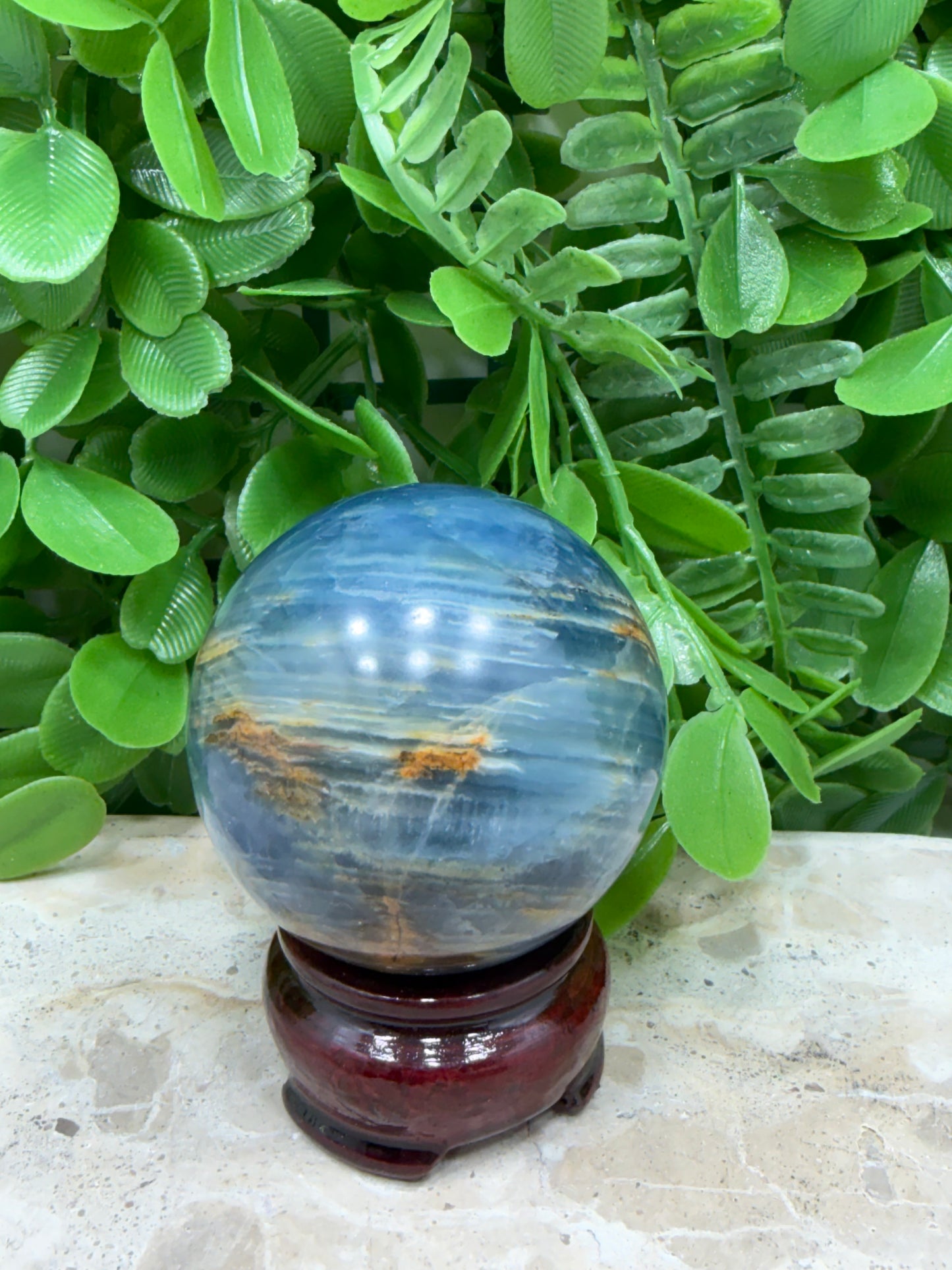 Blue Onyx Sphere 216g
