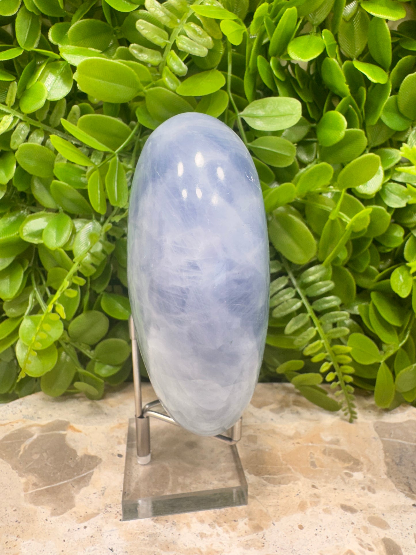 Blue Calcite Heart 1484g
