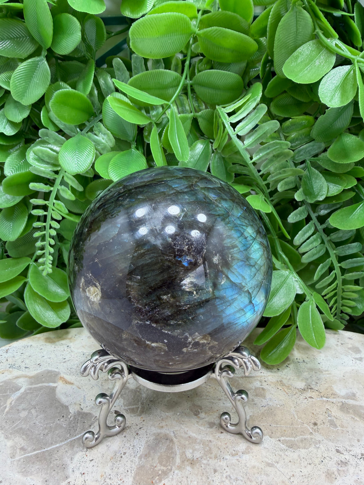 Labradorite Sphere | Protection • Intuition • Transformation