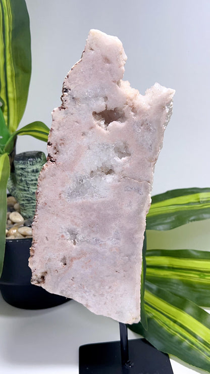 Pink Amethyst Freeform on Stand 970g