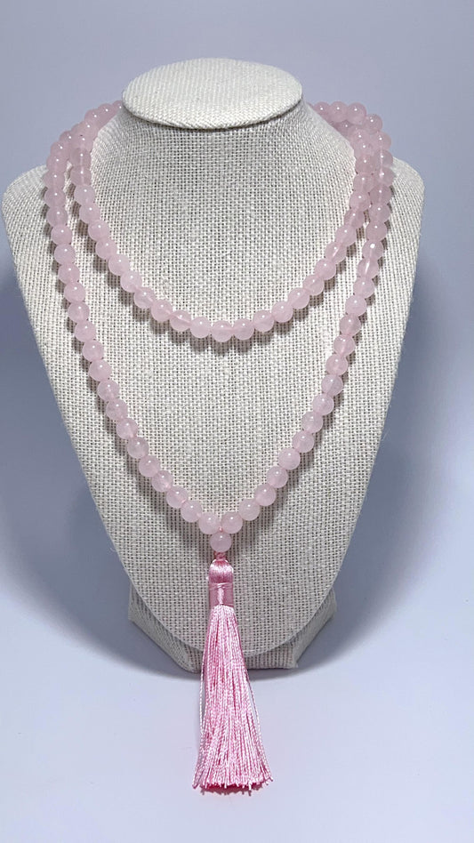 Rose Quartz Mala Beads