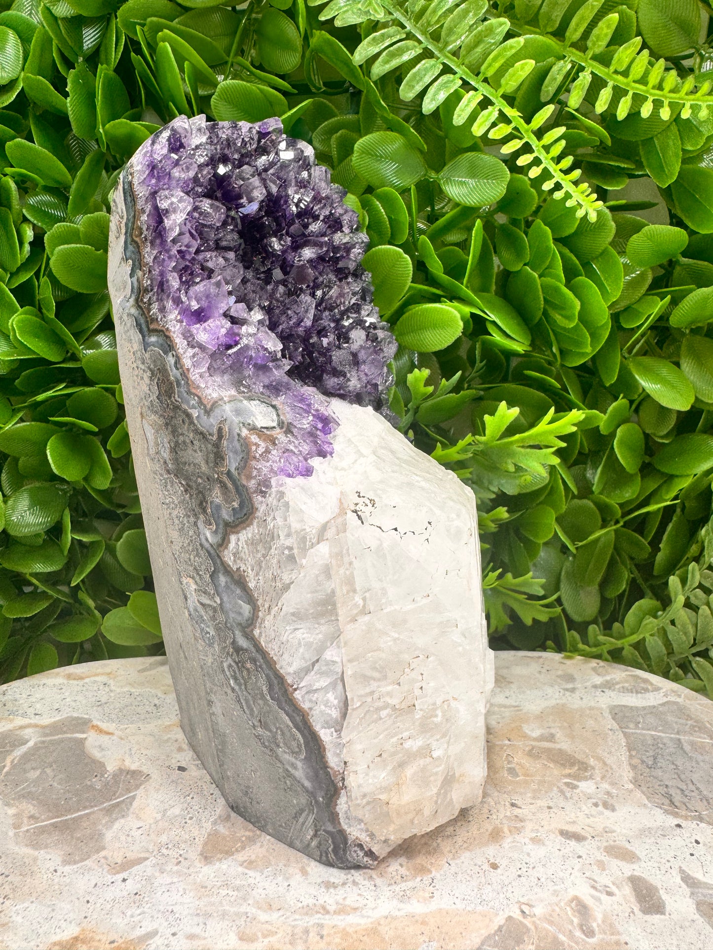 Amethyst Freeform with Calcite 1.8kg