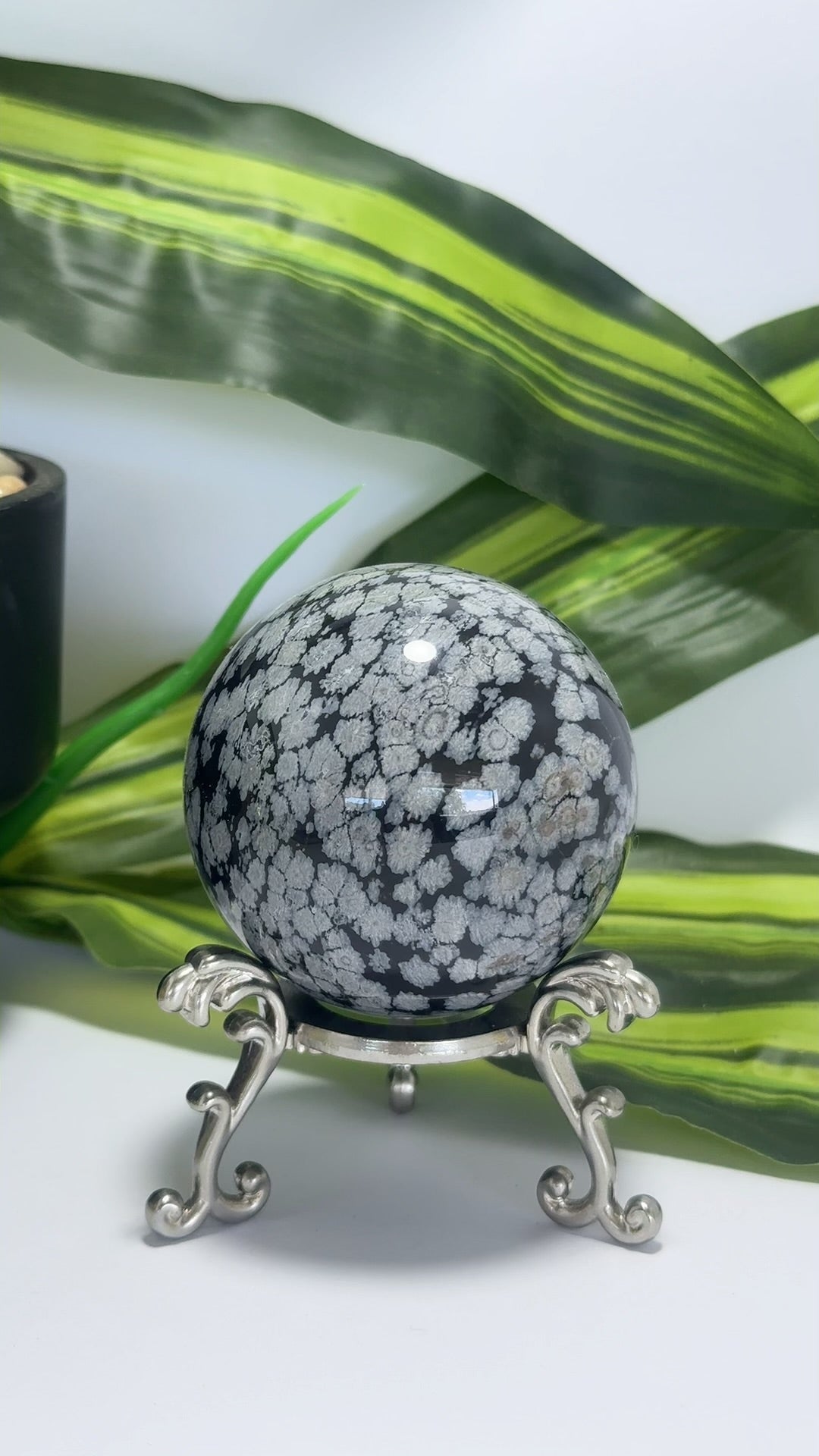 Snowflake Obsidian Sphere 330g