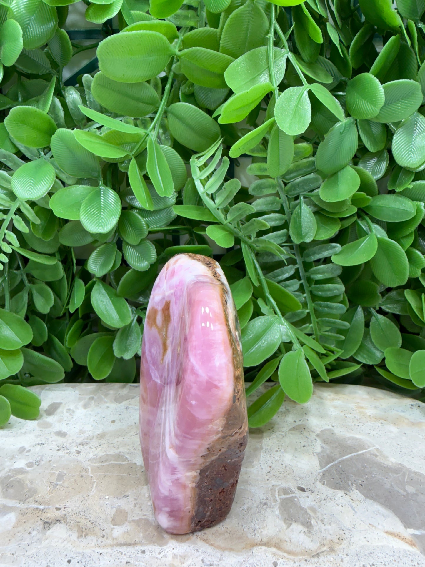 Pink Aragonite Freeform 302g