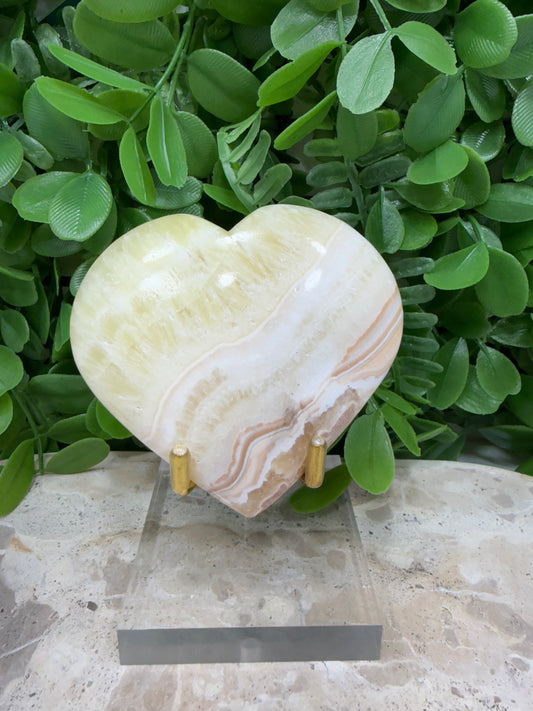 Pineapple Calcite Heart 193g