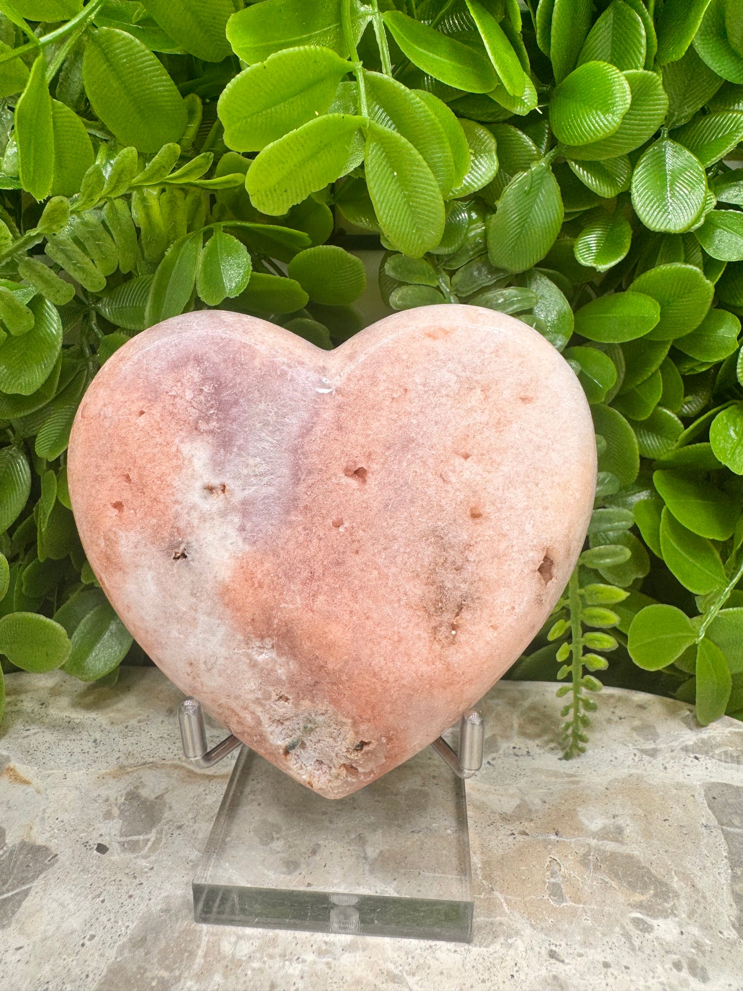 Pink Amethyst Heart 368g