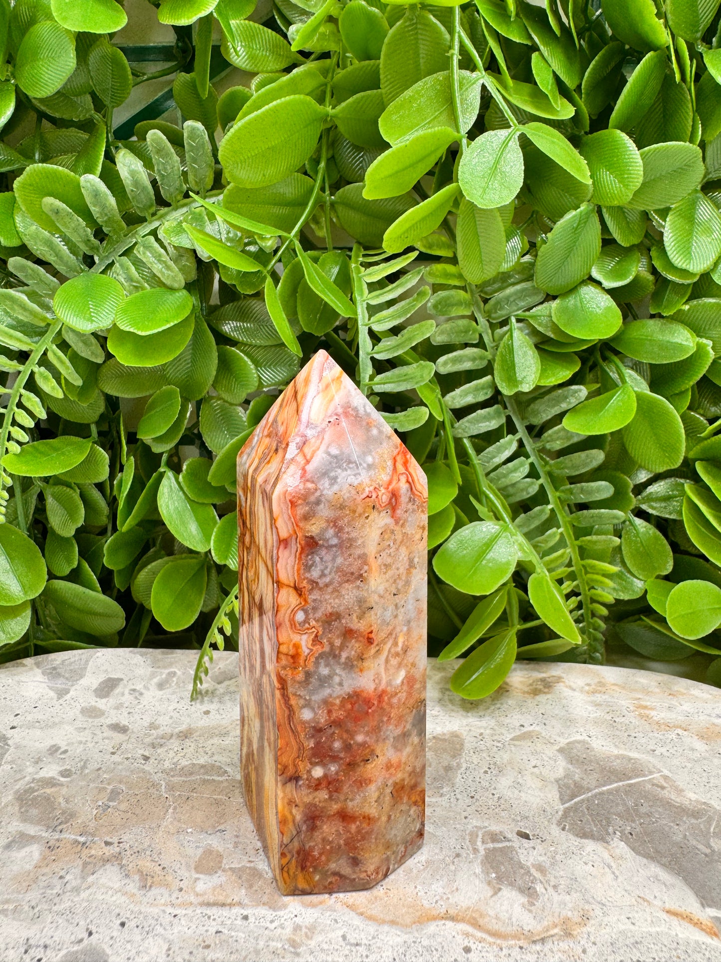 Crazy Lace Agate Tower 224g