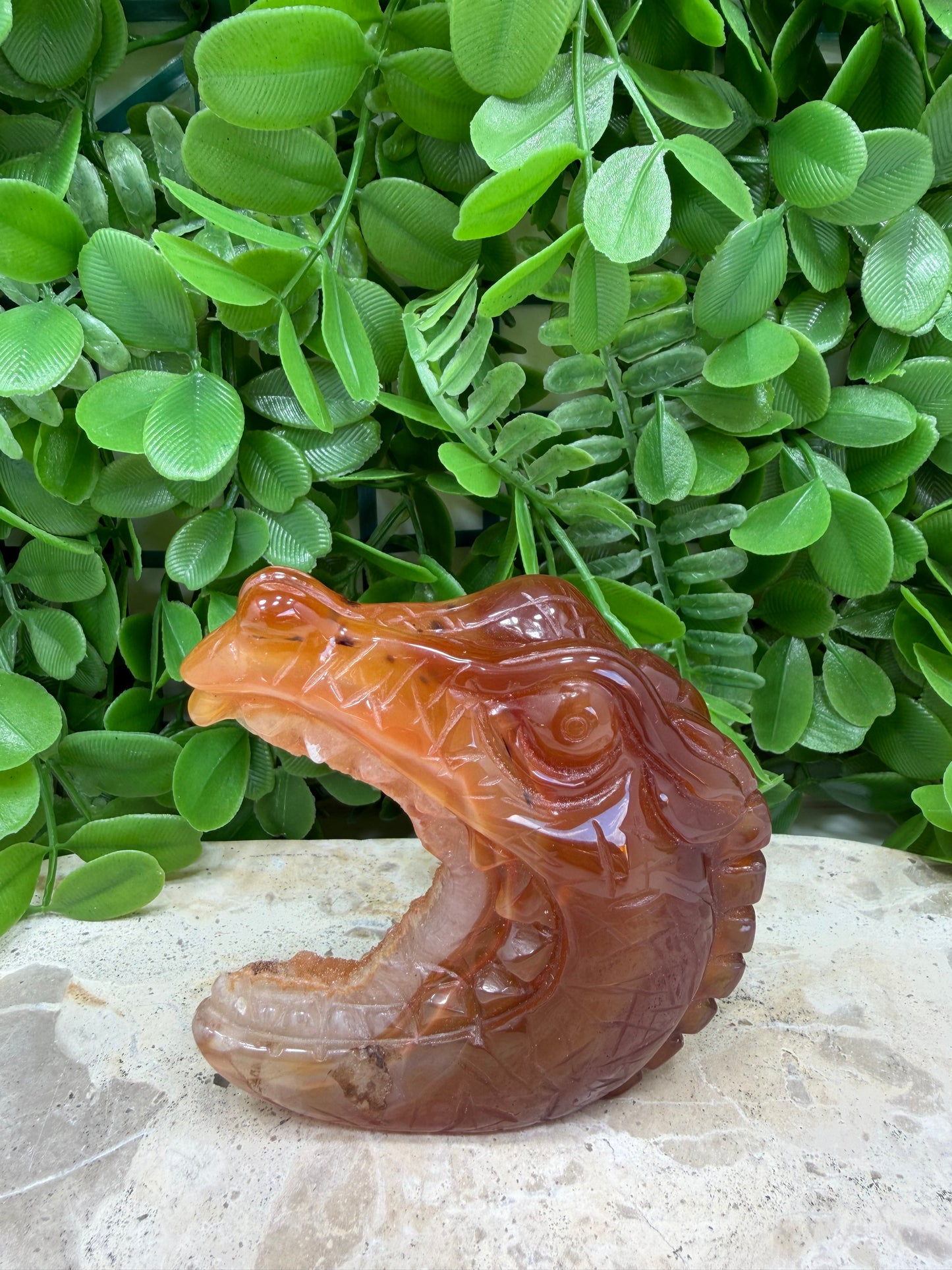 Carnelian Crocodile 254g