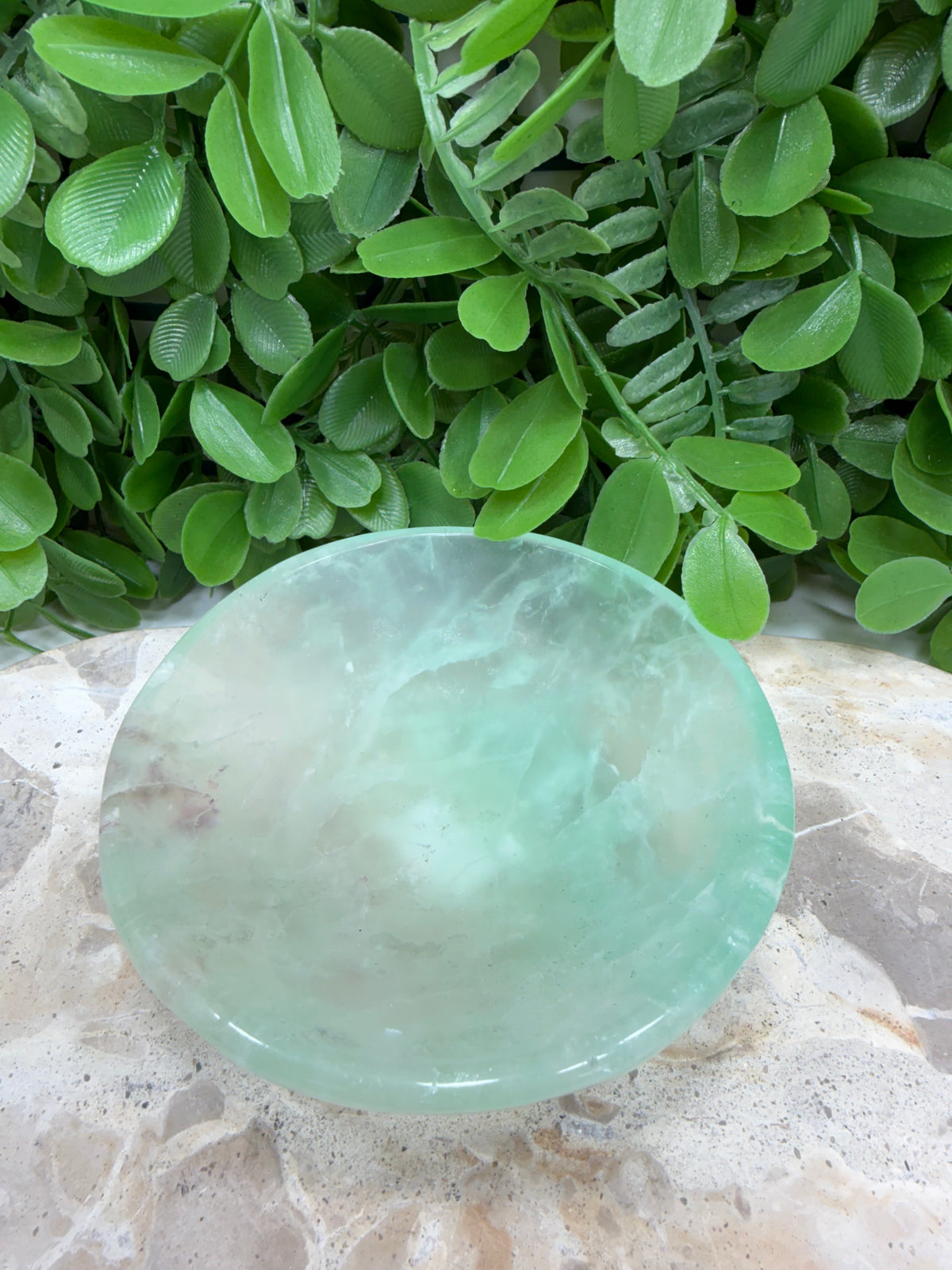Green Fluorite Bowl 446g | Clarity • Focus • Balance