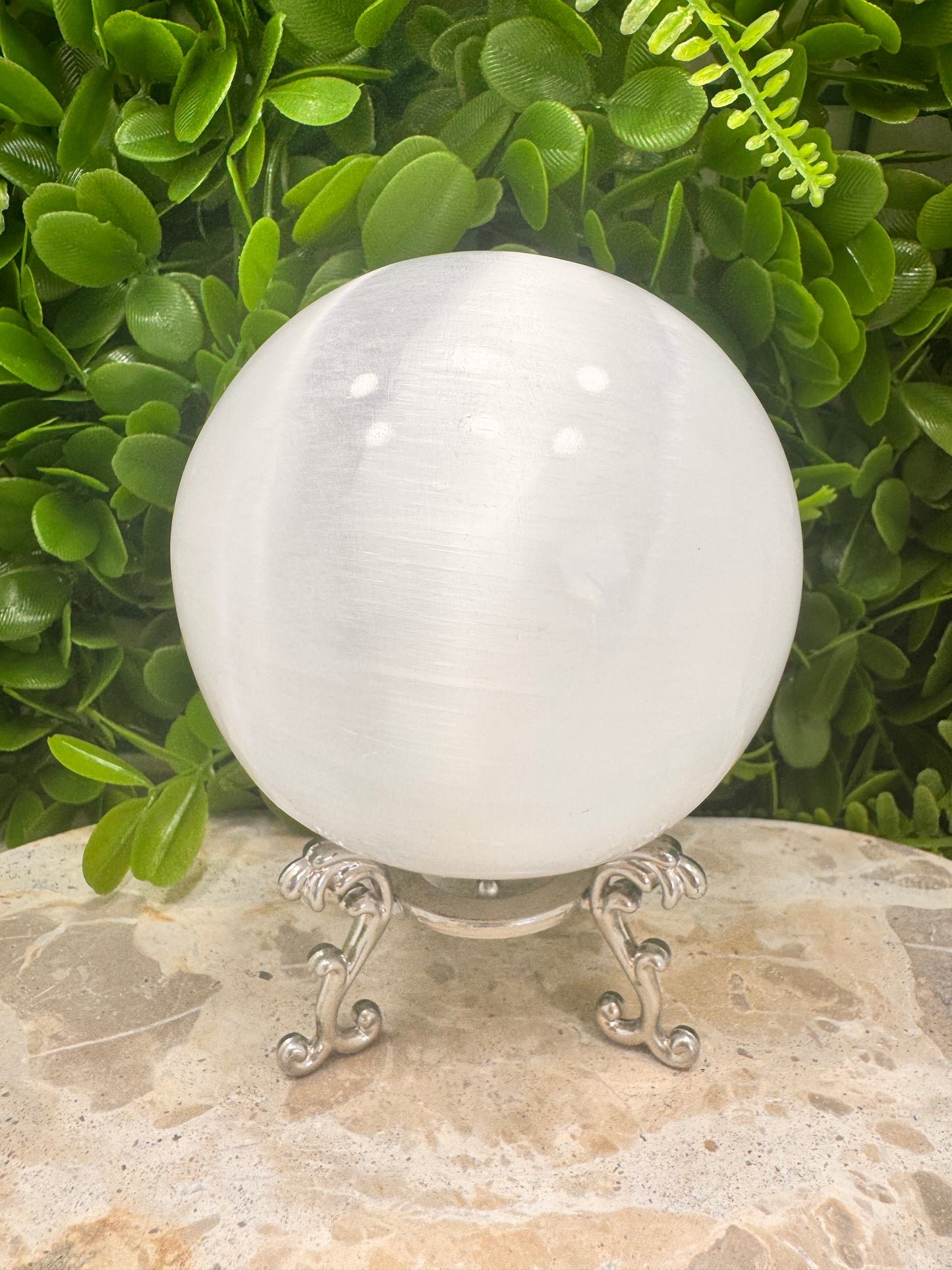 Selenite Sphere 1216g