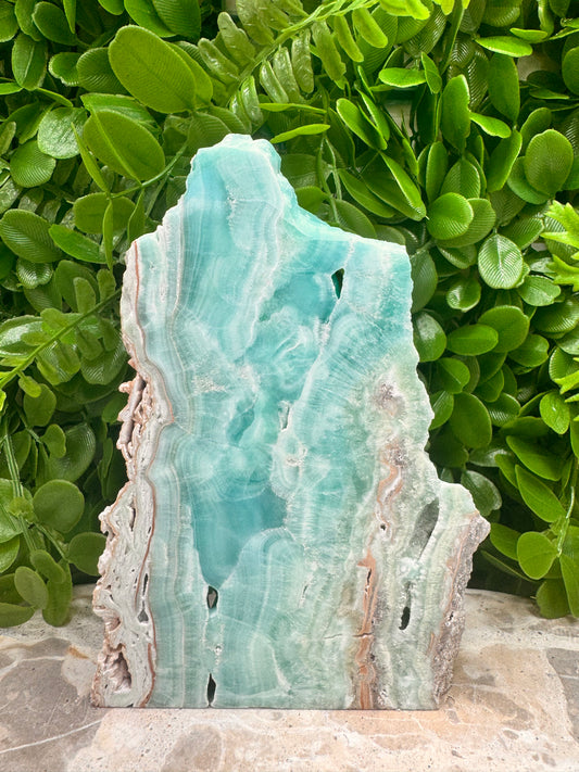 Aragonite Slice Freeform 468g