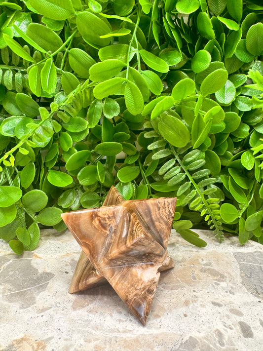 Chocolate Calcite Merkaba 286g