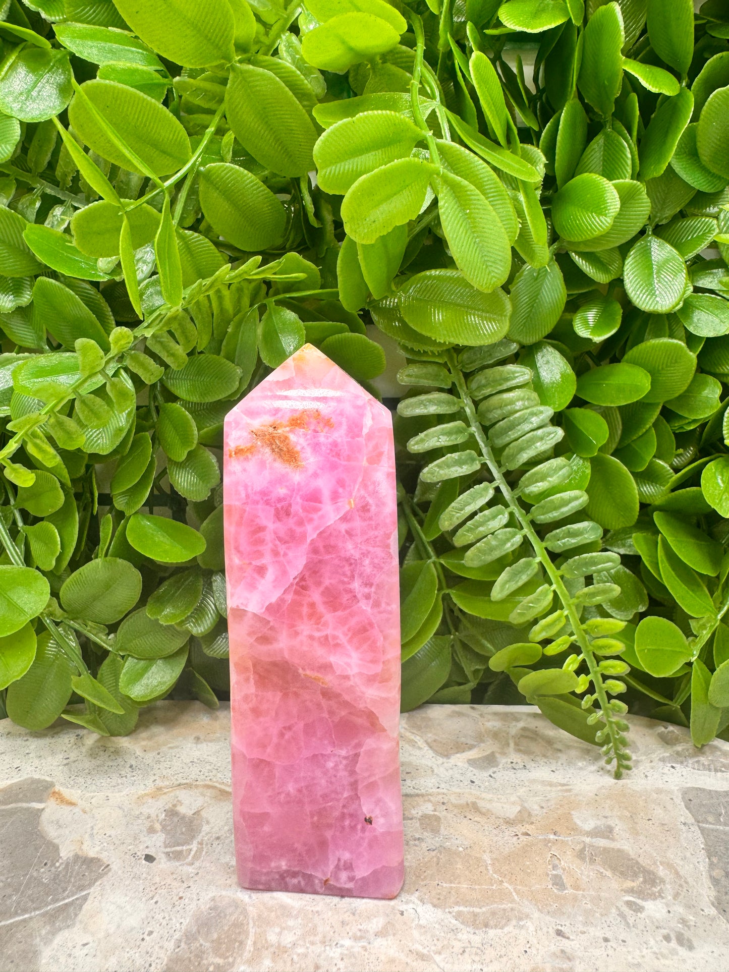Pink Arogonite Tower 316g