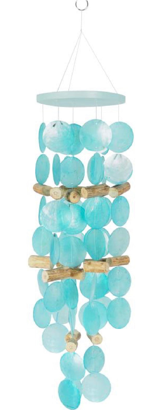 Blue Capiz Shell Mobile Hanger 67cm