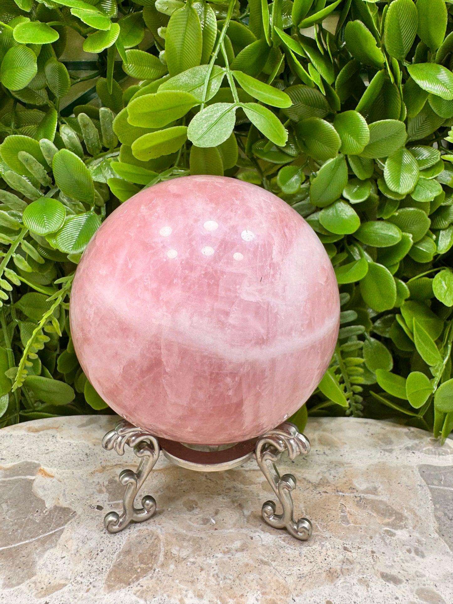 Rose Quartz Sphere 984g