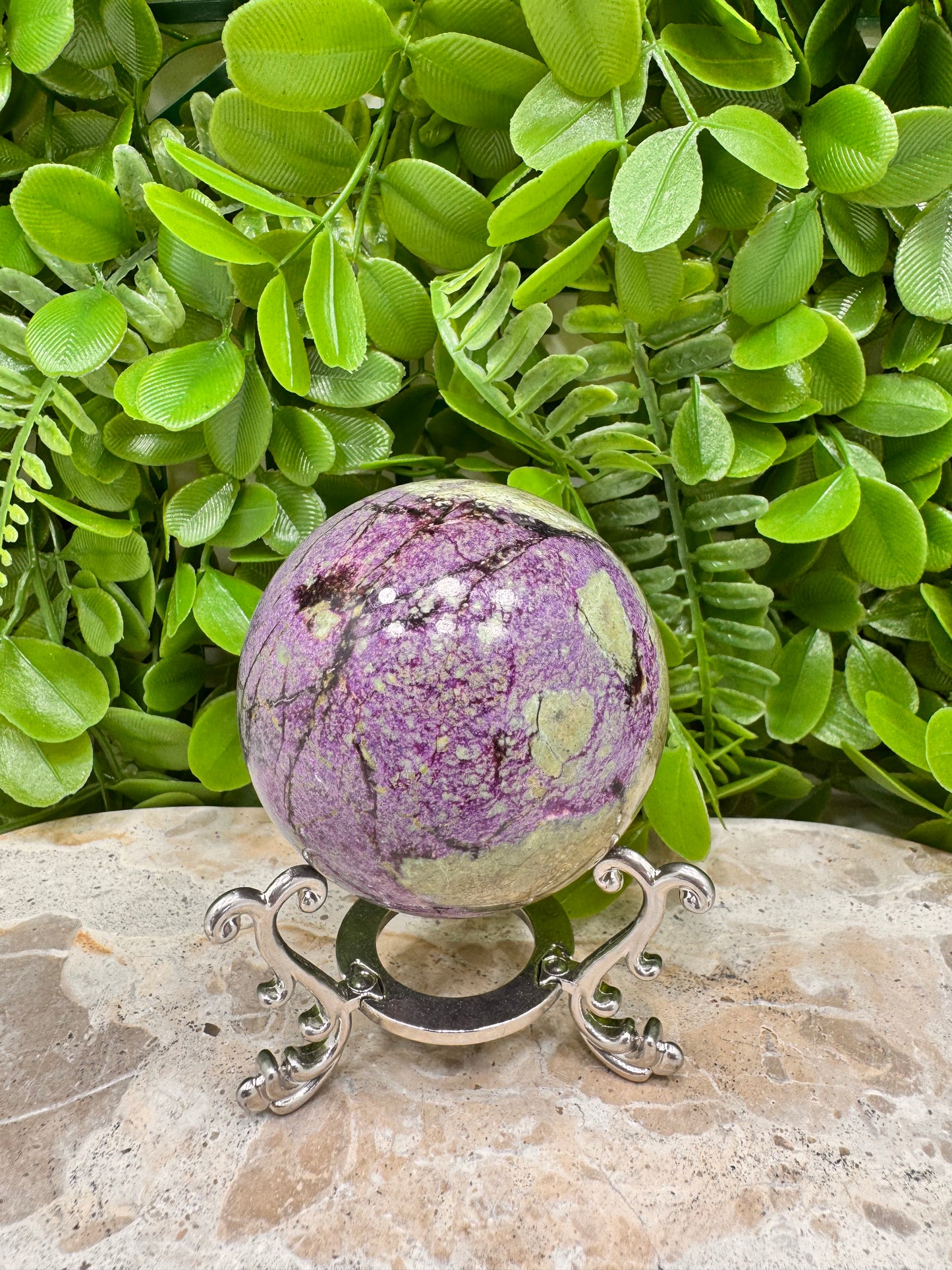 Atlantisite Stichtite Sphere 302g