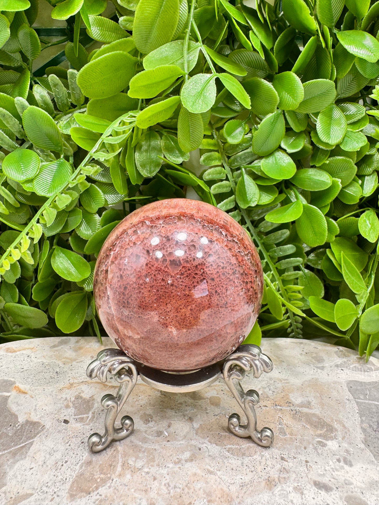 Peach Banded Calcite 412g