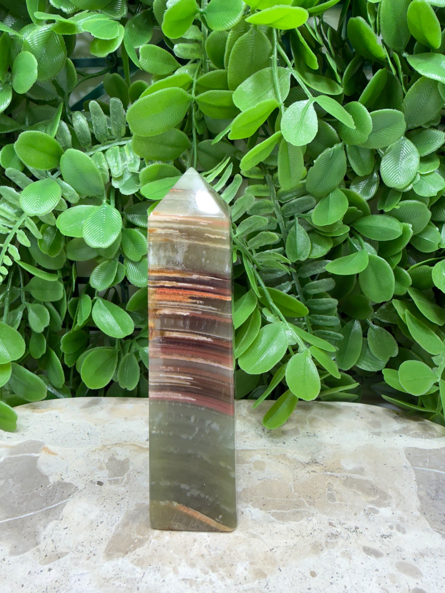 Green Banded Tower 242g