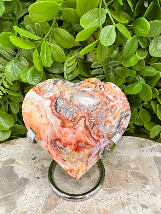 Crazy Lace Agate Heart 284g