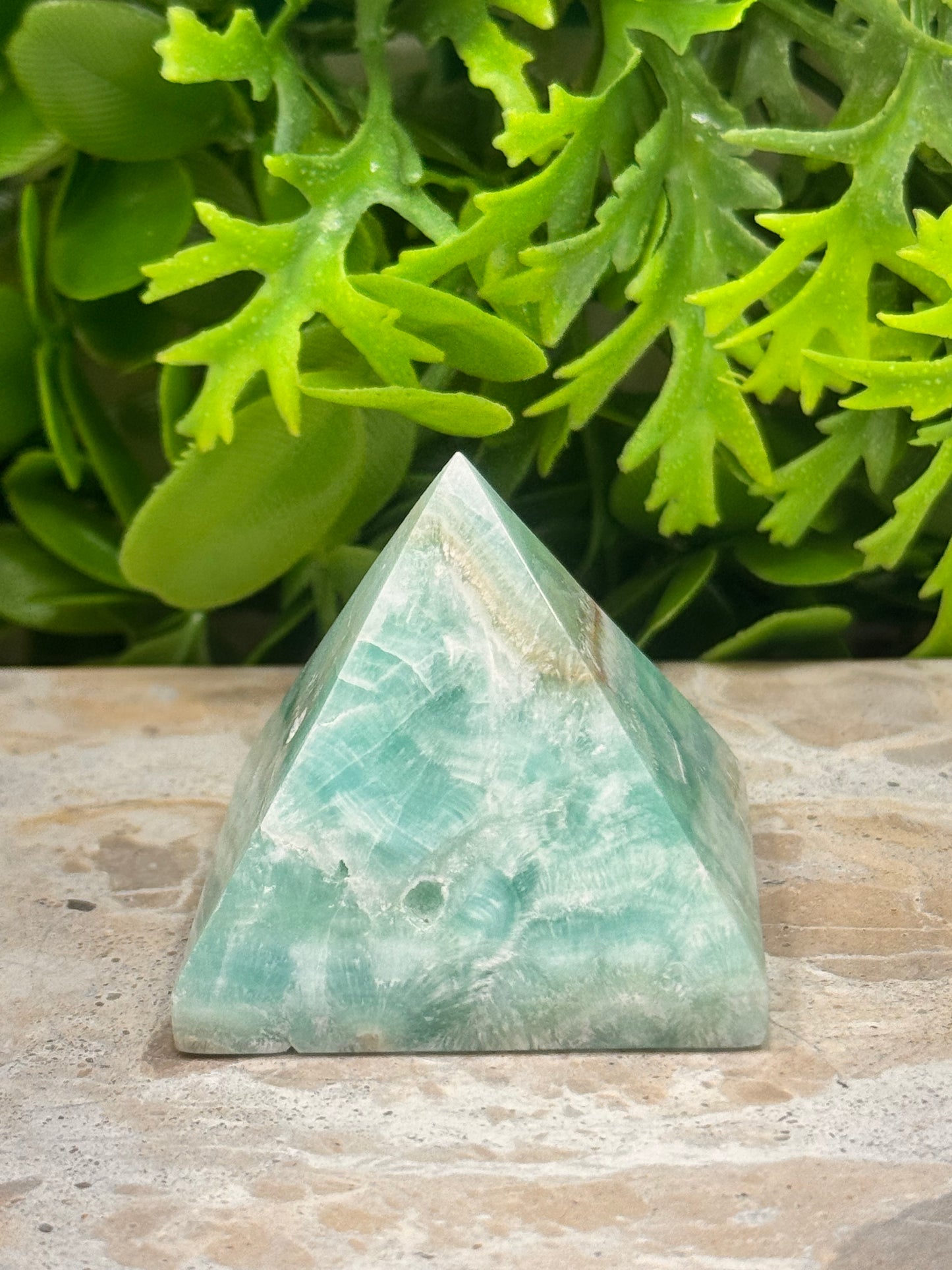 Aragonite & Smithsonite Pyramid 124g