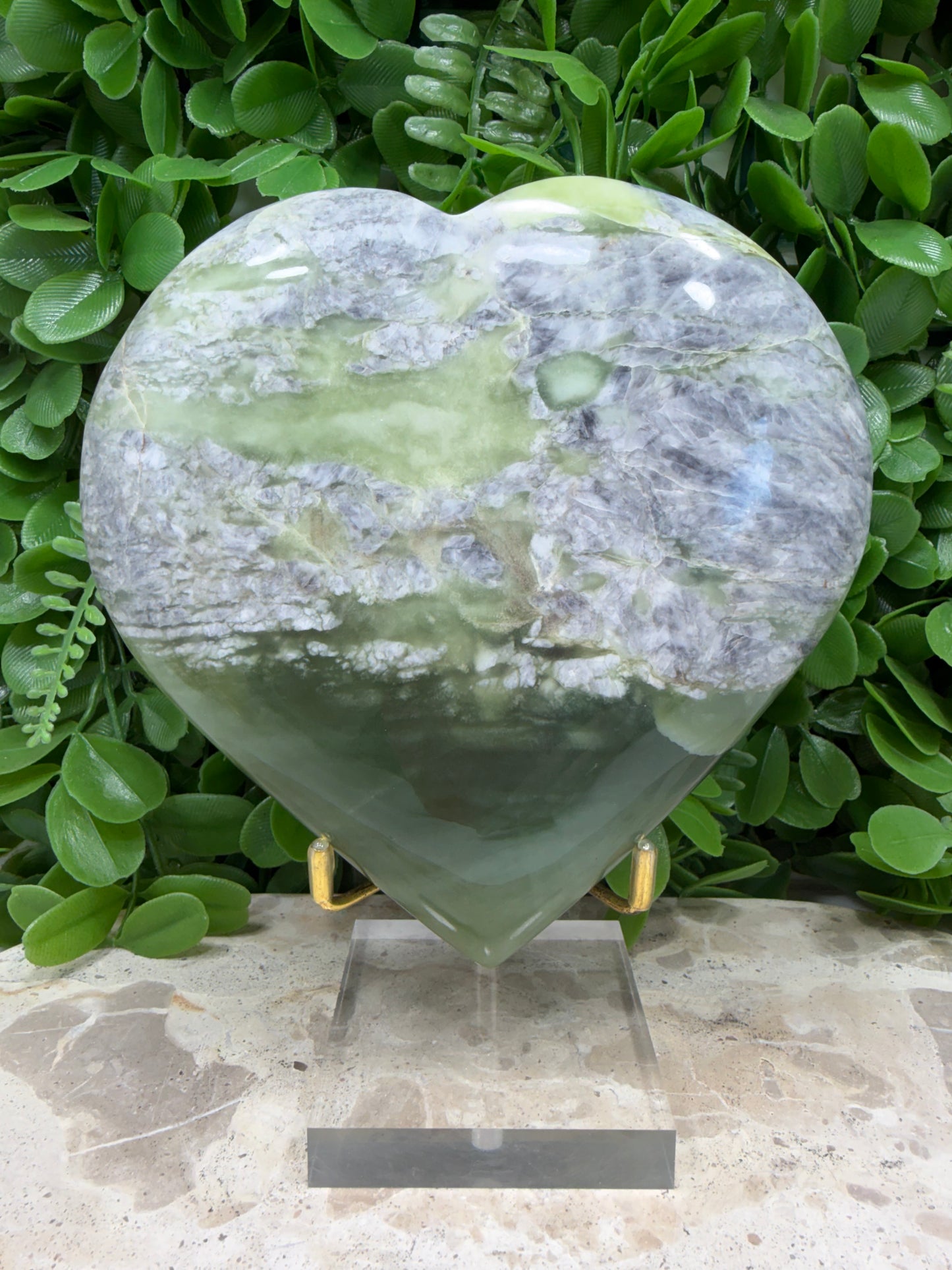Flower Jade Heart 1180g