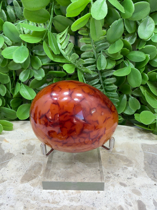 Carnelian Palm Stone 224g
