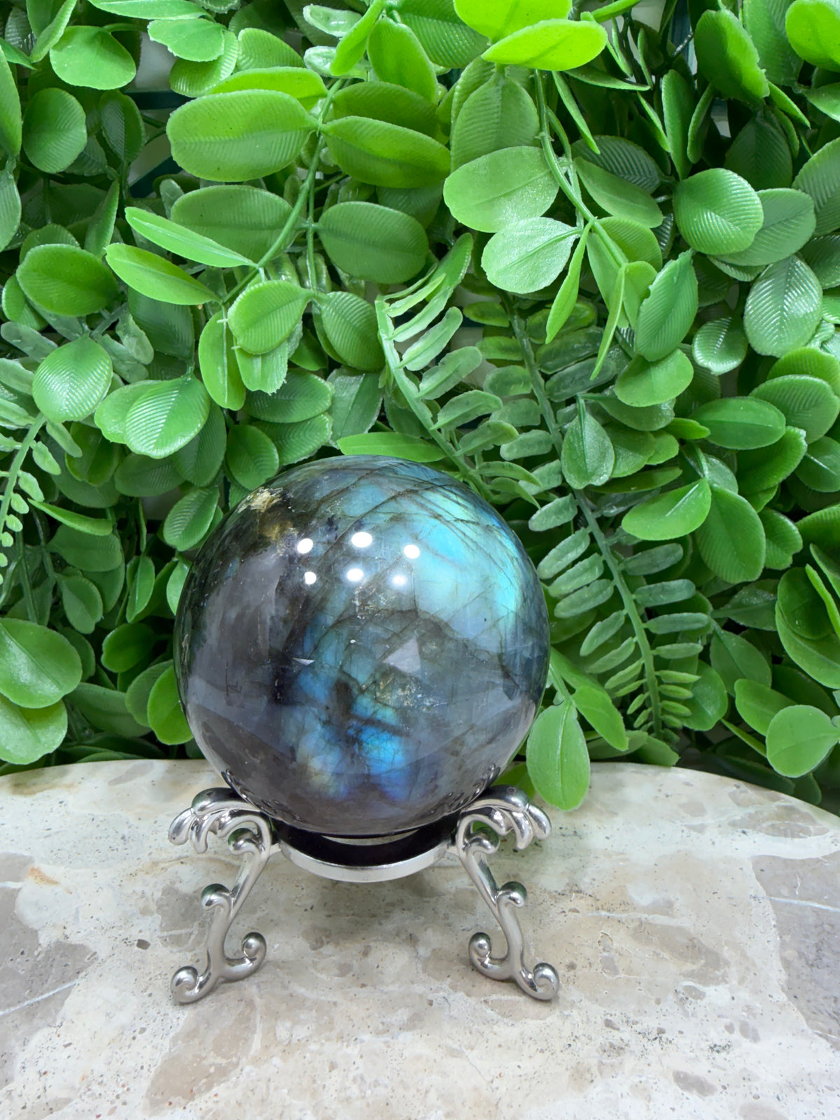 Labradorite Sphere | Protection • Intuition • Transformation